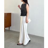 【CAPRICIEUX LE'MAGE】ボーダー裾ギャザーT | PAL GROUP OUTLET | 詳細画像3