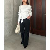 【CAPRICIEUX LE'MAGE】アシメリボンブラウス | PAL GROUP OUTLET | 詳細画像2