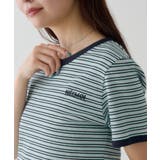 【Kastane】ボーダー刺繍TEE | PAL GROUP OUTLET | 詳細画像1