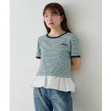 【Kastane】ボーダー刺繍TEE | PAL GROUP OUTLET | 詳細画像6