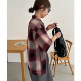 【Discoat】楊柳チェックオーバー半袖シャツ | PAL GROUP OUTLET | 詳細画像3