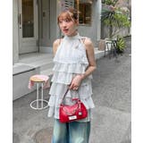 WHITE | 【Ciaopanic】【あや企画】2WAYアソート柄ティアードノースリーブフ… | PAL GROUP OUTLET