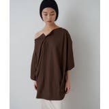 BROWN | 【SHENERY】2WAYヘンリーBIGTee | PAL GROUP OUTLET