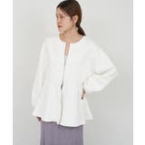 WHT | 【SHENERY】ポンチペプラムトップス | PAL GROUP OUTLET