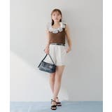 【Chico】バイカラーラッフルジャガードタンク | PAL GROUP OUTLET | 詳細画像16