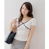 【Chico】バック開きフレンチスリーブトップス | PAL GROUP OUTLET | 詳細画像5