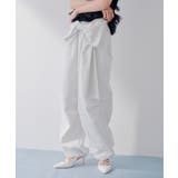 WHT | 【Chico】フロントリボンタックカーゴPT | PAL GROUP OUTLET