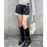 【WHO'S WHO gallery】ダブルウエストサテンロゴショーツ | PAL GROUP OUTLET | 詳細画像25 