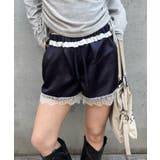 【WHO'S WHO gallery】ダブルウエストサテンロゴショーツ | PAL GROUP OUTLET | 詳細画像30 