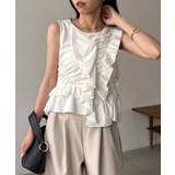 【CAPRICIEUX LE'MAGE】アシメフリルノースリT | PAL GROUP OUTLET | 詳細画像3