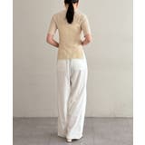 【Loungedress】シアーリブポロKN | PAL GROUP OUTLET | 詳細画像4 