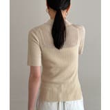 【Loungedress】シアーリブポロKN | PAL GROUP OUTLET | 詳細画像8 
