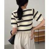 【CAPRICIEUX LE'MAGE】ワッフルボーダーニット | PAL GROUP OUTLET | 詳細画像27