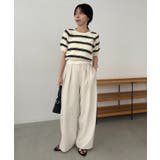 【CAPRICIEUX LE'MAGE】ワッフルボーダーニット | PAL GROUP OUTLET | 詳細画像28
