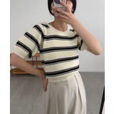 【CAPRICIEUX LE'MAGE】ワッフルボーダーニット | PAL GROUP OUTLET | 詳細画像25