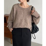 【CAPRICIEUX LE'MAGE】もちふわ2WAYスキッパーニット | PAL GROUP OUTLET | 詳細画像10
