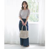 【La boutique BonBon】シャーリング5分袖ラメKN | PAL GROUP OUTLET | 詳細画像4