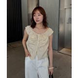 【mline】ギャザーフレンチブラウス | PAL GROUP OUTLET | 詳細画像2