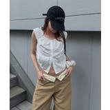 【mline】ギャザーフレンチブラウス | PAL GROUP OUTLET | 詳細画像36