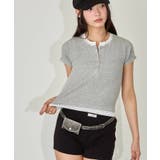 GRY/DOT | 【WHO'S WHO gallery】レイヤードヘンリーS/Sトップス | PAL GROUP OUTLET