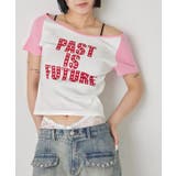 OFF/PNK | 【WHO'S WHO gallery】スタースタッズラグラン半袖ロゴトップス | PAL GROUP OUTLET
