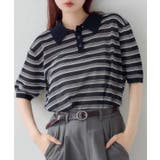 NVY | 【Kastane】シアーボーダーポロ | PAL GROUP OUTLET