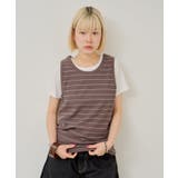 【Kastane】THERMAL BORDER TANK TOP | PAL GROUP OUTLET | 詳細画像1