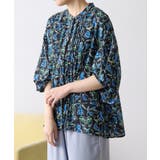 BL | 【ear PAPILLONNER】柄ピンタックブラウス【SUM1 STYLE】 | PAL GROUP OUTLET