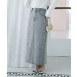GY | 【La boutique BonBon】パール付きデニムタイトマキシSK | PAL GROUP OUTLET