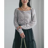 【La boutique BonBon】ベロアスクエアネックCS | PAL GROUP OUTLET | 詳細画像17