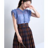 【La boutique BonBon】デニムライクネットチュールフリルBL | PAL GROUP OUTLET | 詳細画像4