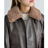 【w closet】ボア付きフェイクレザージャケット | PAL GROUP OUTLET | 詳細画像21 