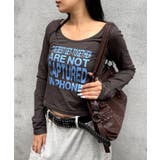 チャコールグレー×サ | 【WHO'S WHO gallery】メッセージトップス | PAL GROUP OUTLET