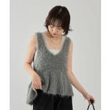 【mystic】シャギーニット ペプラムベスト | PAL GROUP OUTLET | 詳細画像19 