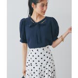【La boutique BonBon】リボンタイパフスリーブBL | PAL GROUP OUTLET | 詳細画像1