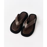 BRW | 【Lui's】Faux leatherトングサンダル | PAL GROUP OUTLET