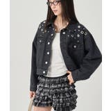BLK | 【WHO'S WHO gallery】ハトメデニムジャケット | PAL GROUP OUTLET