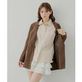 【Chico】ブローチ付ストライプルーズSH | PAL GROUP OUTLET | 詳細画像20 