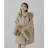 【Chico】ファー衿ケープコート | PAL GROUP OUTLET | 詳細画像9