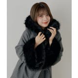 【Chico】ファー衿ケープコート | PAL GROUP OUTLET | 詳細画像15