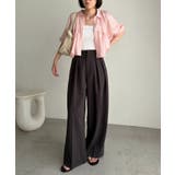 【CAPRICIEUX LE'MAGE】バルーンクロップシアーシャツ | PAL GROUP OUTLET | 詳細画像3 