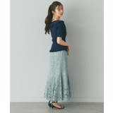 【La boutique BonBon】襟レーストリミング金ボタンニット | PAL GROUP OUTLET | 詳細画像14