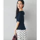 【La boutique BonBon】襟レーストリミング金ボタンニット | PAL GROUP OUTLET | 詳細画像2