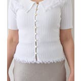 【La boutique BonBon】襟レーストリミング金ボタンニット | PAL GROUP OUTLET | 詳細画像47