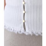 【La boutique BonBon】襟レーストリミング金ボタンニット | PAL GROUP OUTLET | 詳細画像48