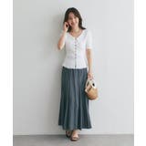 【La boutique BonBon】襟レーストリミング金ボタンニット | PAL GROUP OUTLET | 詳細画像21