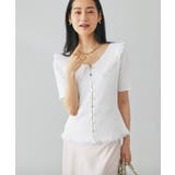 【La boutique BonBon】襟レーストリミング金ボタンニット | PAL GROUP OUTLET | 詳細画像25