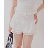 WHT | 【Chico】シャーリングフリルSTP | PAL GROUP OUTLET