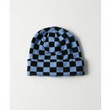 BLU/BLK | 【WHO'S WHO gallery】チェッカービーニー | PAL GROUP OUTLET