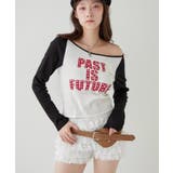 BLK | 【WHO'S WHO gallery】スタースタッズラグランロゴトップス | PAL GROUP OUTLET